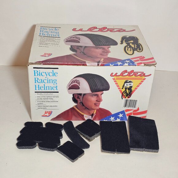 Ultra Bicycle Touring Helmet 1991 Vintage Nos Rare S/M Extra Pads and Manual - Picture 8 of 11